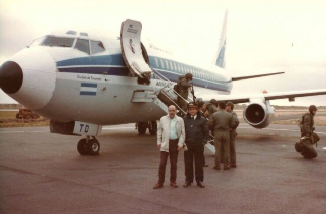 Aerolíneas Argentinas en Malvinas (Hugo Solimo)