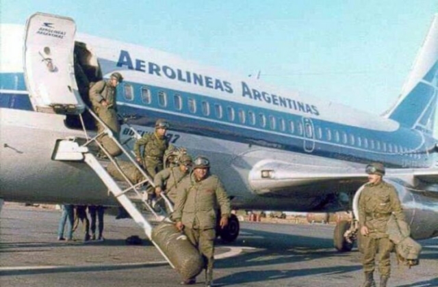Aerolíneas Argentinas en Malvinas (Hugo Solimo)