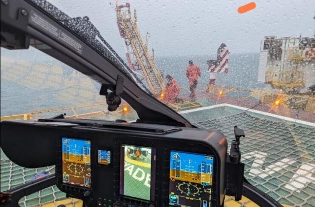 Operación de Helicópteros Marinos en la Base de Río Cullen, Tierra del Fuego – Aproximación a plataforma offshore (Federico Campbell)